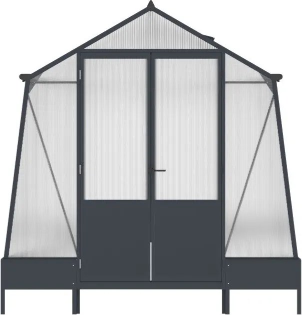 Aluminium serre Lilia 2,5 x 3,7 m CoverTech antraciet