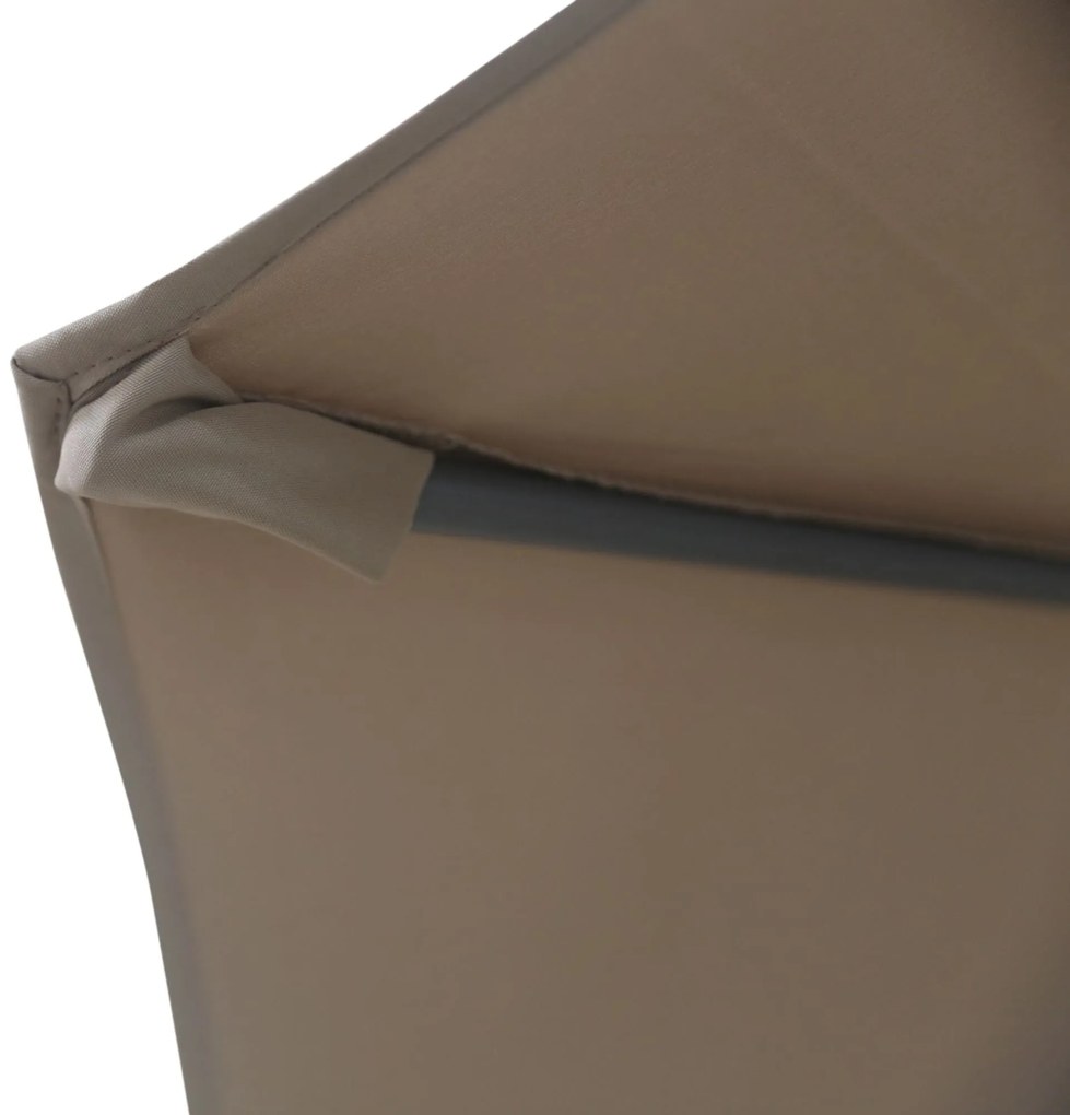 Camello Valerio Stokparasol .m (excl. Voet) Aluminium Taupe