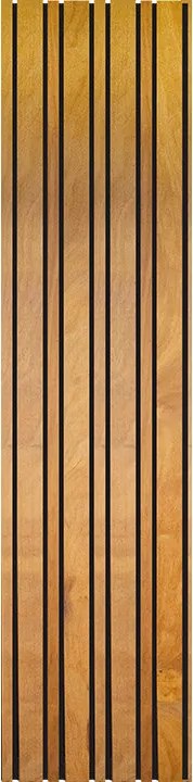 Lattenwand hardhout mix Stripes Black 3,6 x 55 x 236 cm