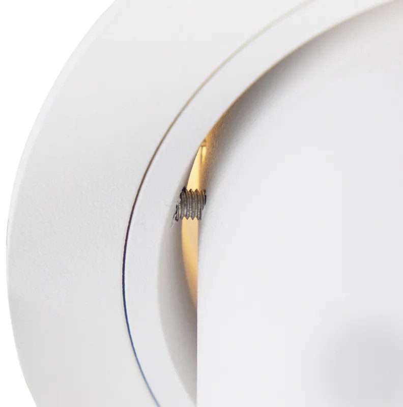 Set van 6 Moderne inbouwspot wit rond kantelbaar - Installa GU10 Binnenverlichting Lamp