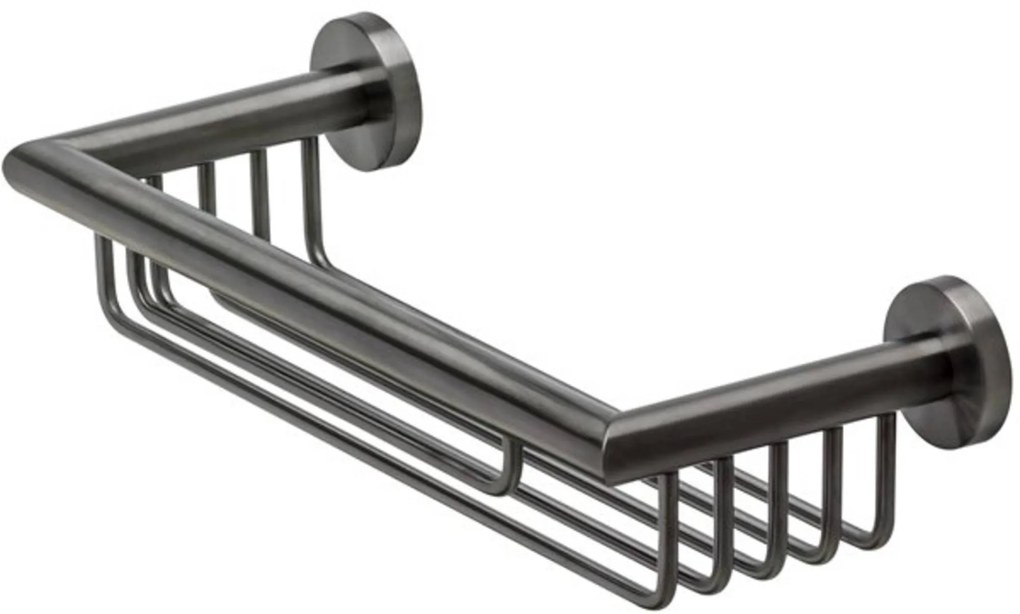 Geesa Nemox doucherek 35x13,1x8,1cm brushed black metal