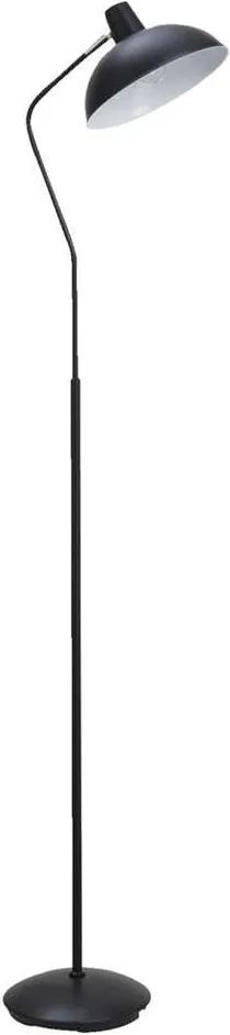 Vloerlamp Aken - zwart - 155x23x32 cm - Leen Bakker