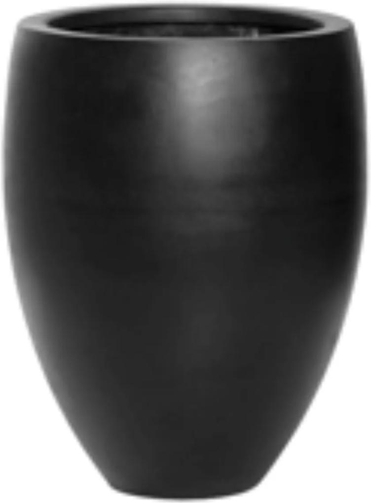 Bloempot Bond s natural 45x35 cm black rond