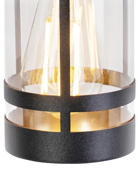 Moderne buitenhanglamp zwart IP44 - Gleam Modern E27 IP44 Buitenverlichting cilinder / rond