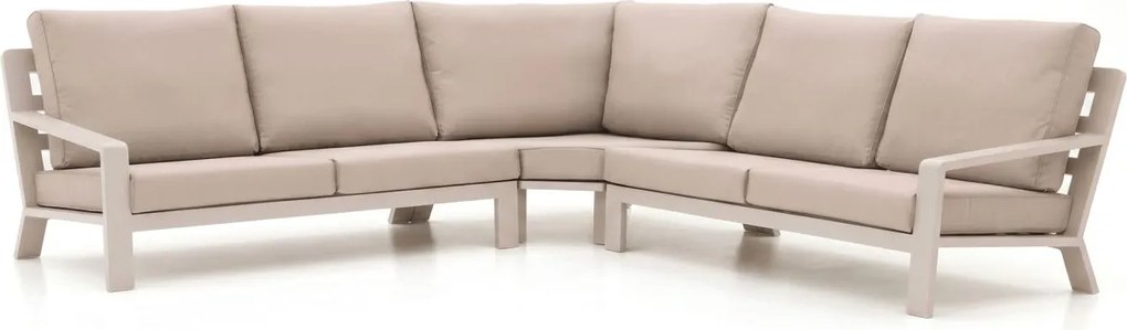 Hoek loungeset Bellagio  | 5 personen | Loungeset Beige | Hoekbank Aluminium | Kees Smit Tuinmeubelen
