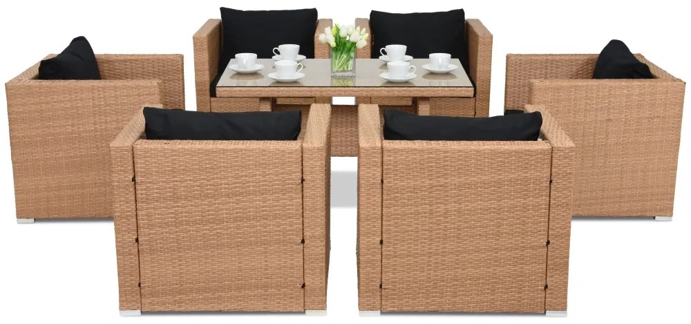 Roma Premium 6 Tuinpunt honing technorattan tuinmeubelen