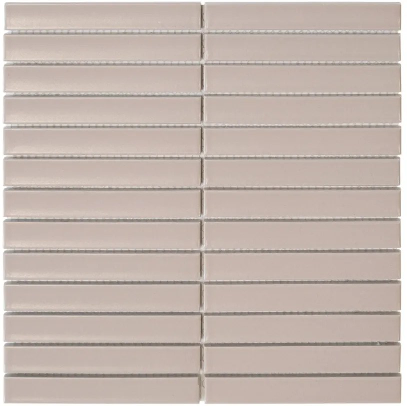 The Mosaic Factory Sevilla smalle vinger 2cm mozaïek tegels 30x30 vintage pink