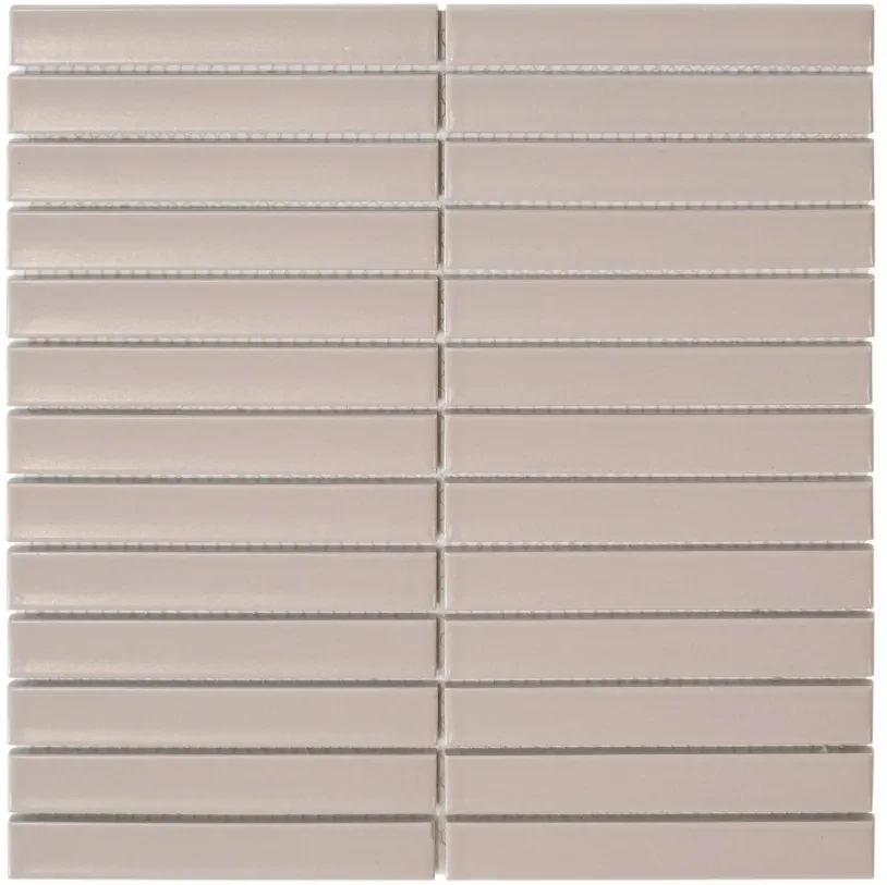 The Mosaic Factory Sevilla smalle vinger 2cm mozaïek tegels 30x30 vintage pink