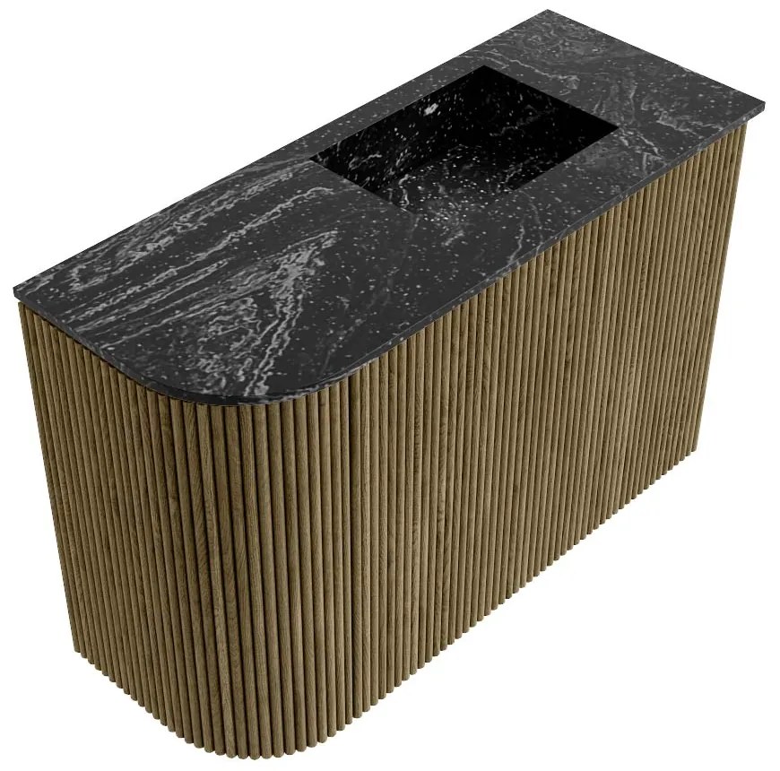 Mondiaz Joya DLux 60cm toiletmeubel ronding links dusk met wastafel faye rechts 1 kraangat lava