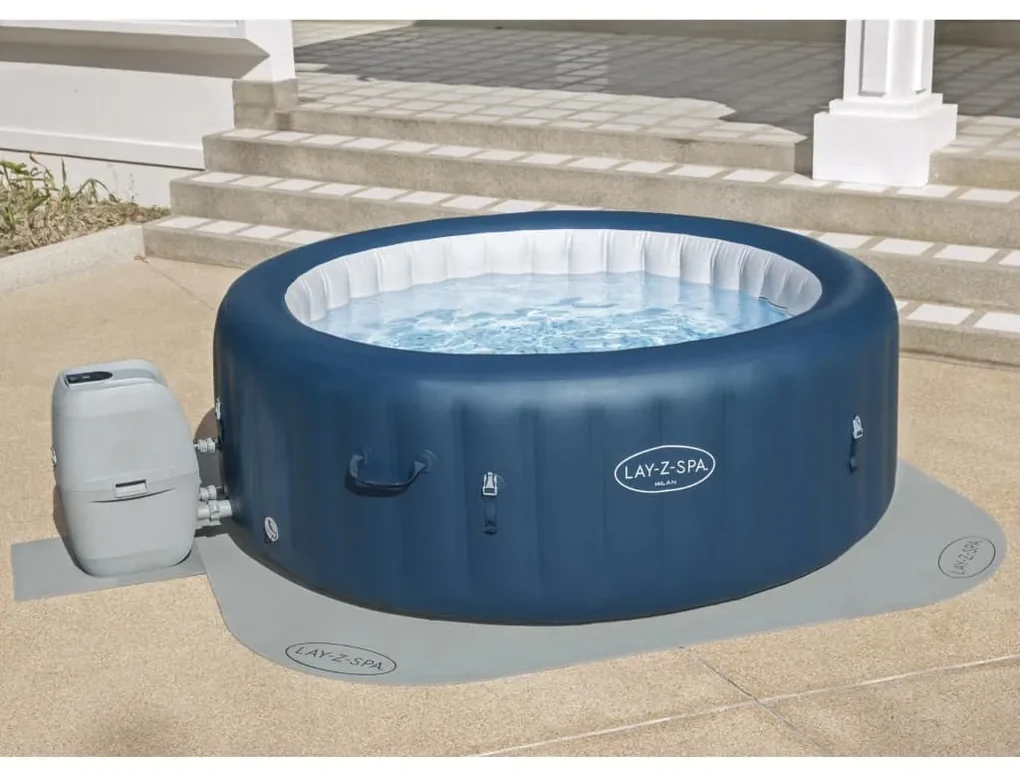 Lay-Z-Spa Zwembadbodembeschermer 10 st 216x216 cm grijs