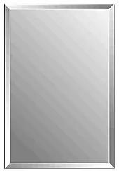 Plieger Charleston 4mm rechthoekige spiegel met facetrand 90x45cm zilver