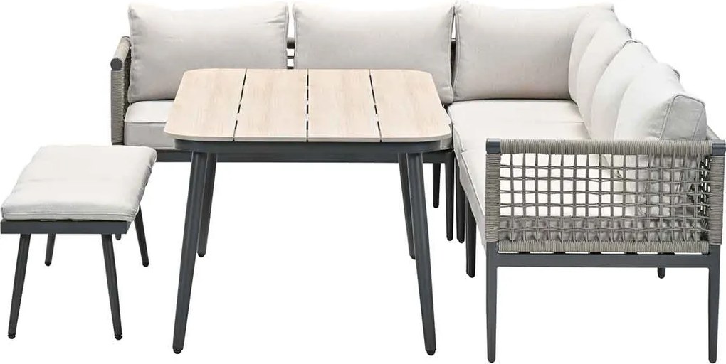 Garden Impressions Burela lounge dining set 6-delig links - taupe
