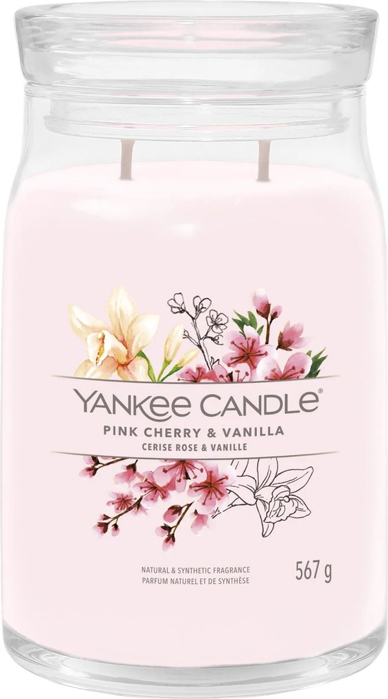 Yankee Candle geurkaars - Pink Cherry&amp;Vanilla - Signature Large Jar