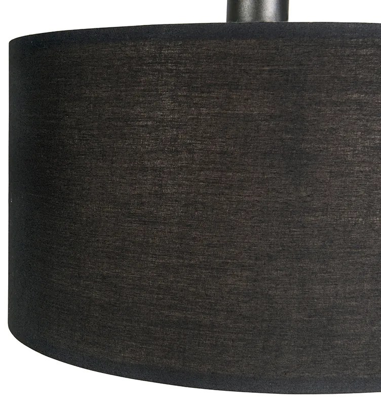 Smart Moderne booglamp met dimmer zwart incl. A60 Wifi - Vinossa Modern E27 Binnenverlichting Lamp
