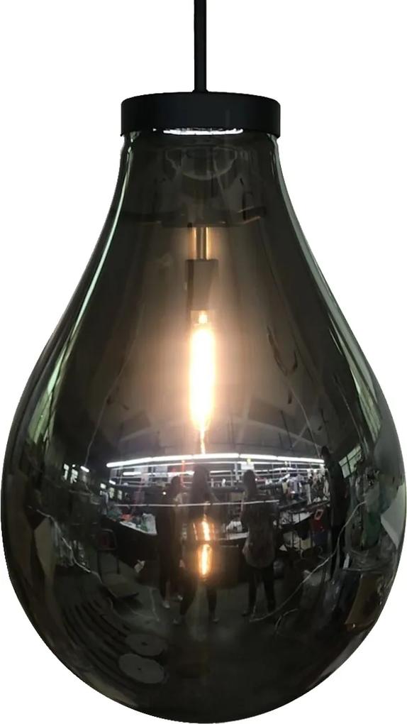 Kare Design Pear Black Glazen Hanglamp Peervormig