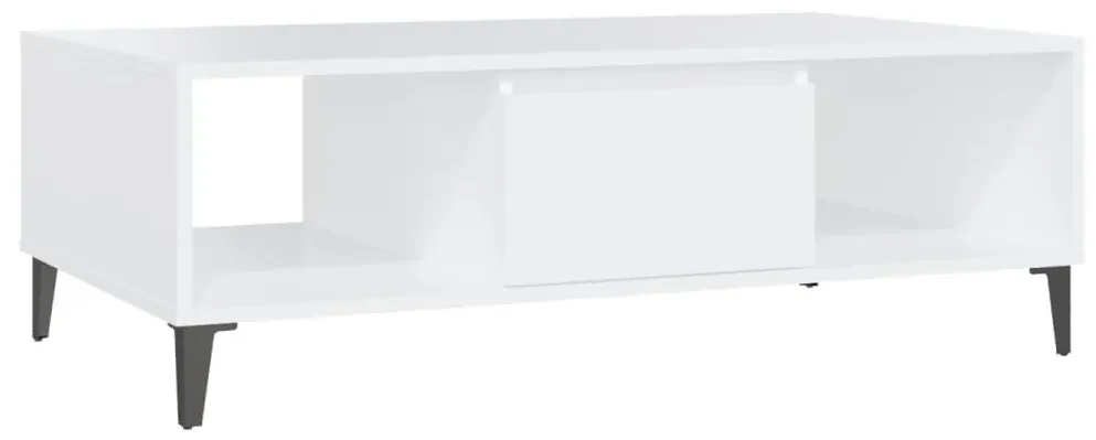 vidaXL Salontafel 103,5x60x35 cm spaanplaat wit