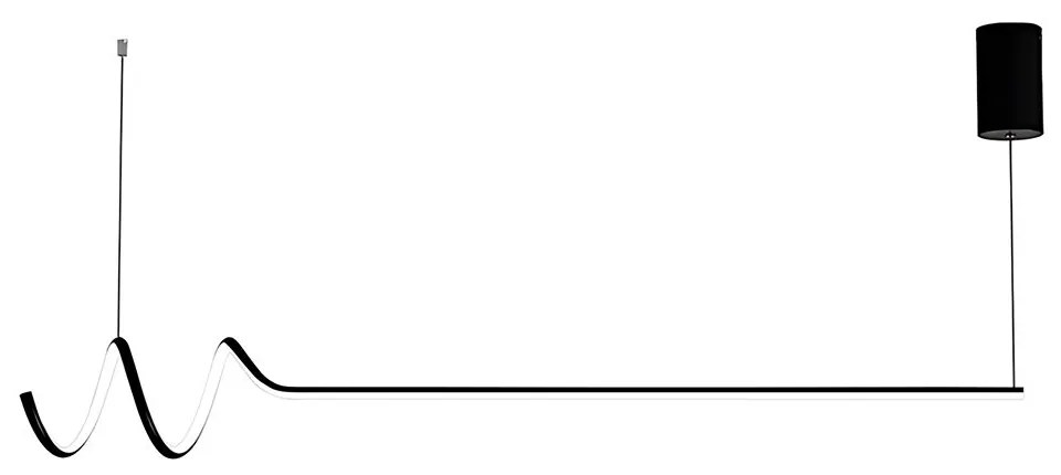 Hanglamp LHJ030-CP 120cm ZWART