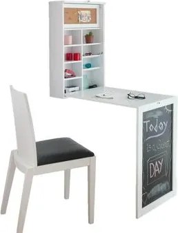 Bureau Wit Innovagoods  Bureau Mural  Woldy Pliable Blanc
