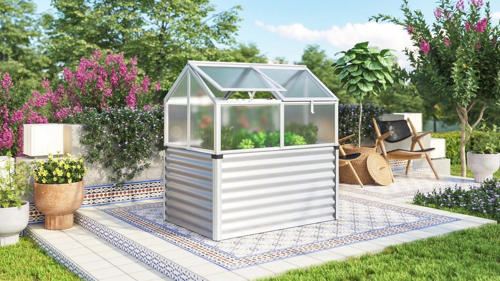 Vitavia kweekbak met polycarbonaat - Gamma - 1,05m² - Aluminium