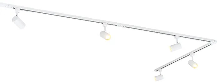 Modern railsysteem met 5 spots wit 1-fase  - Iconic Jeana
