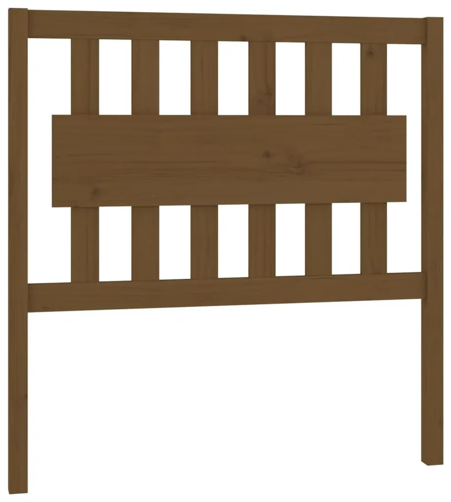 vidaXL Hoofdbord 95,5x4x100 cm massief grenenhout honingbruin