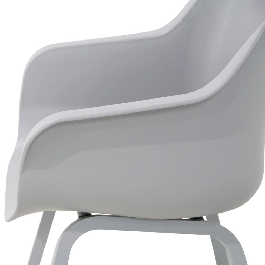 Tuinset 4 personen 180 cm Kunststof Grijs Hartman Sophie