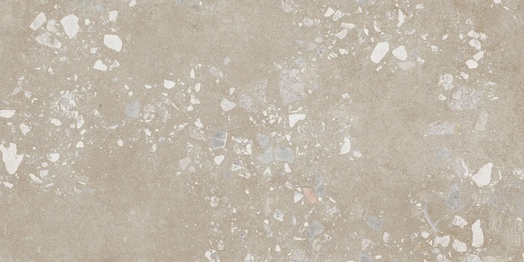 Navale Colmey vloertegel terrazzo 60x120cm creme gerectificeerd