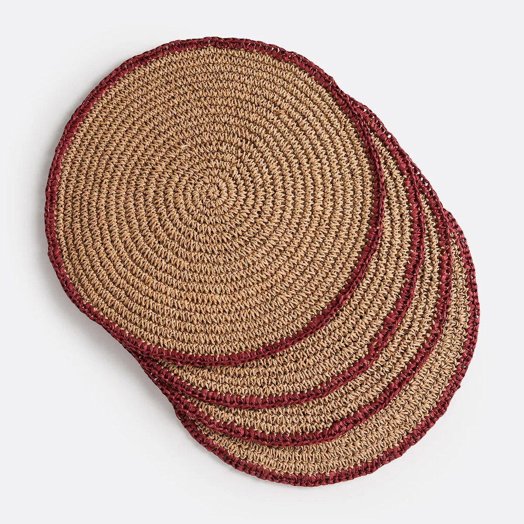 Set van 4 placemats in papier, Solia