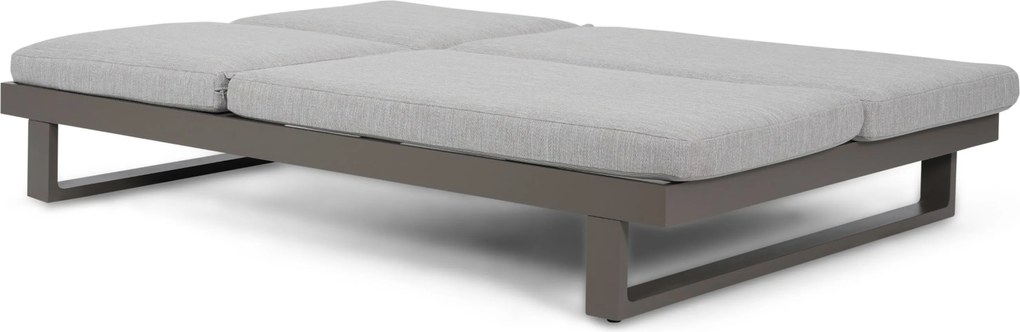 Lifestyle Garden Furniture Massimo Ligbed Met Kussen Antraciet/earth Aluminium Grijs