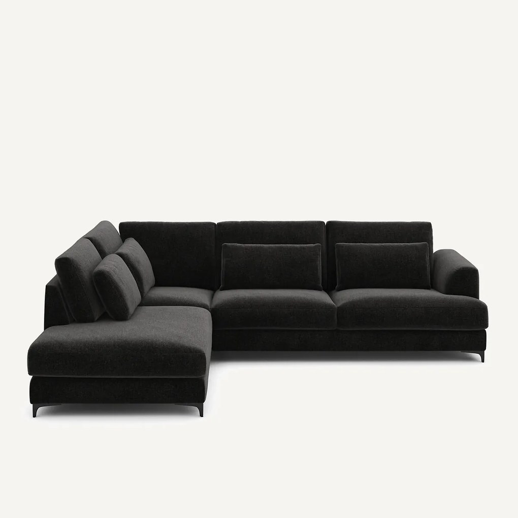 Hoekslaapbank links fluweel chenille, Marsile