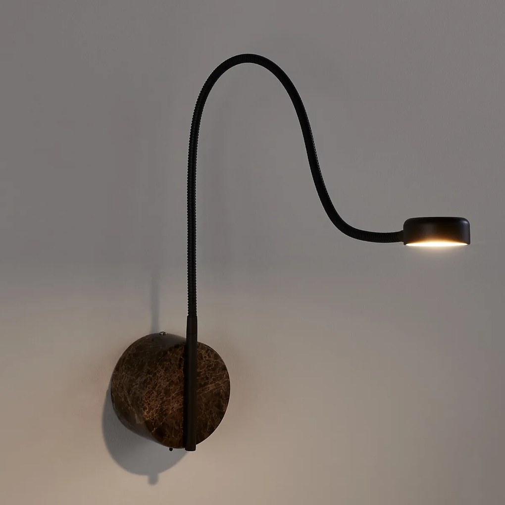 Buigzame wandlamp, Gino