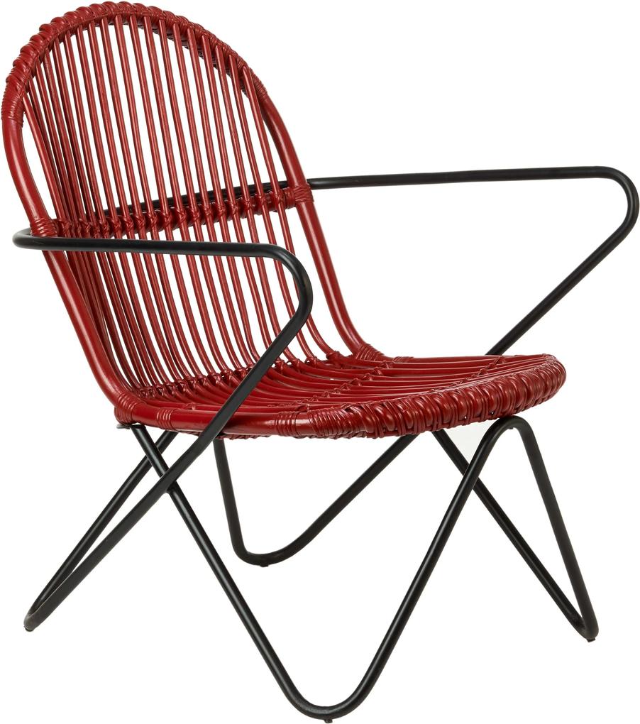Pols Potten Timor fauteuil rood