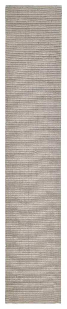 vidaXL Vloerkleed 66x350 cm natuurlijk sisal zandkleurig