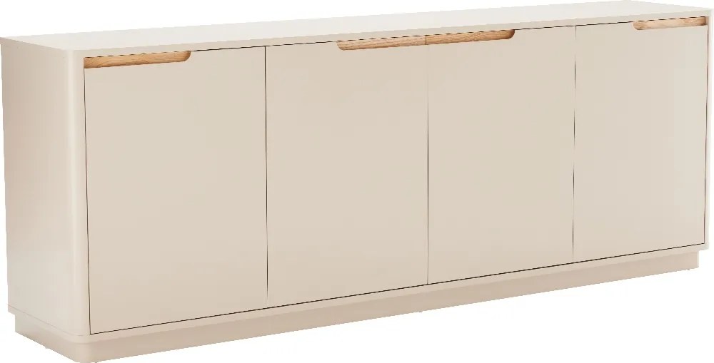 Mat Dressoir Grijsbeige 200 Cm - 200x40x75cm.
