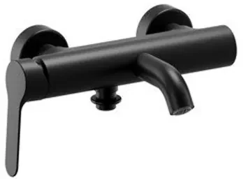 Nemo Nero badkraan - 25.3cm - opbouw - mengkraan - messing zwart mat BU85806 NE