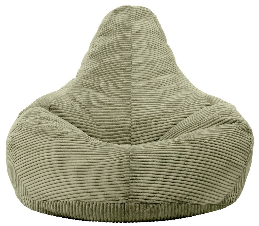 Cloudy Cord Zitzak Stoel - Olijf