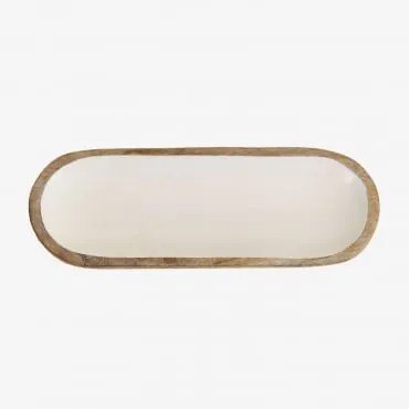 Decoratieve Dienblad Van Mangohout Fruela ↔︎ 45 Cm - Sklum
