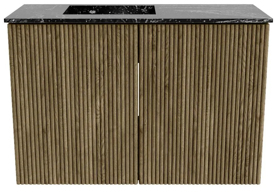 Mondiaz Joya DLux 60cm toiletmeubel dusk met wastafel faye links zonder kraangat lava