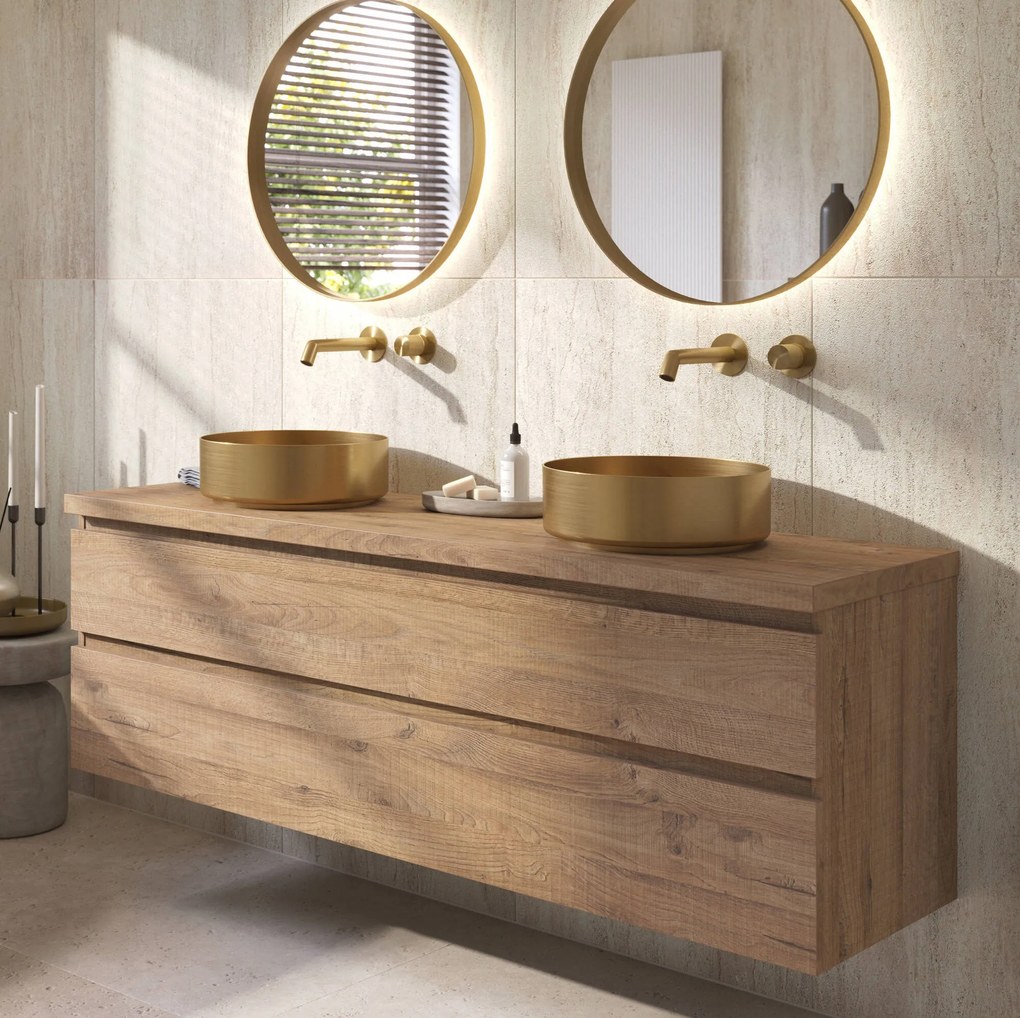 Ben Tendenza badmeubel incl. afdekblad 160x46x64cm sherwood