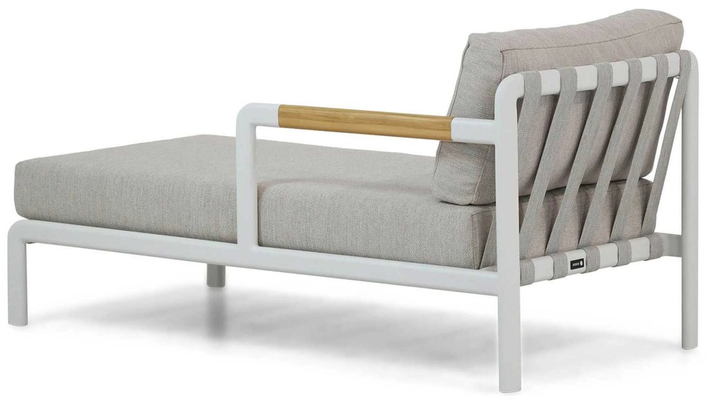 Chaise Loungeset Aluminium Wit Coco Avellino