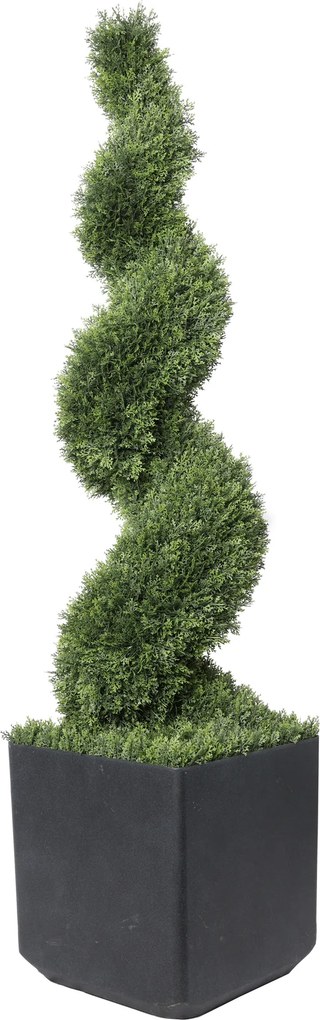 Kunstboom conifeer spiraal outdoor 180 cm hoog met pot