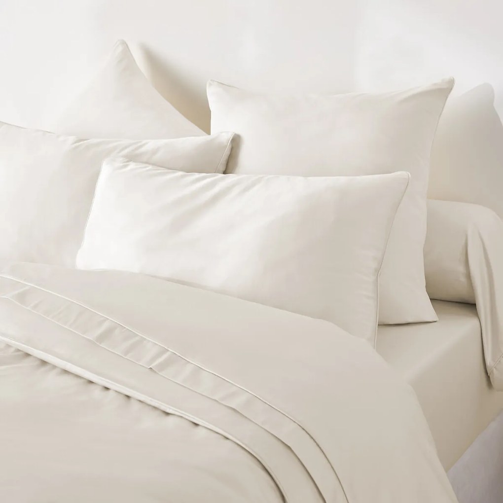 Kussensloop in katoensatijn, Opale