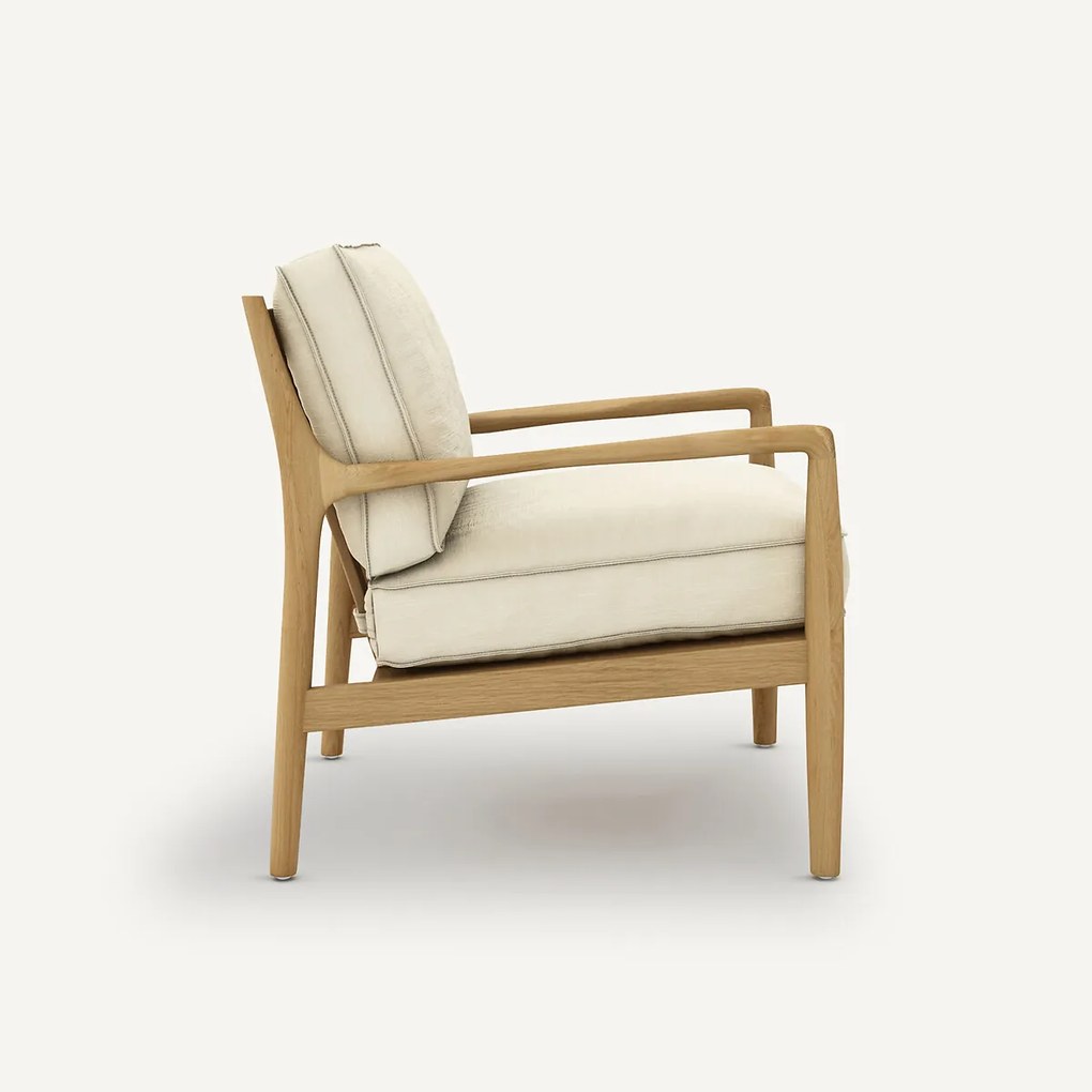 Eiken, fineer en Lina fauteuil, DILMA