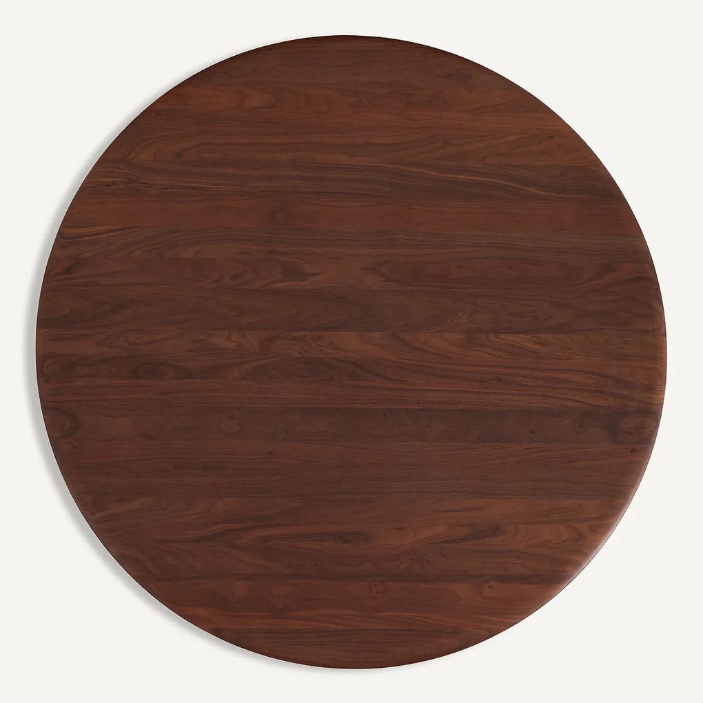 Rond tafelblad in notenhout, ø137 cm, Roundo