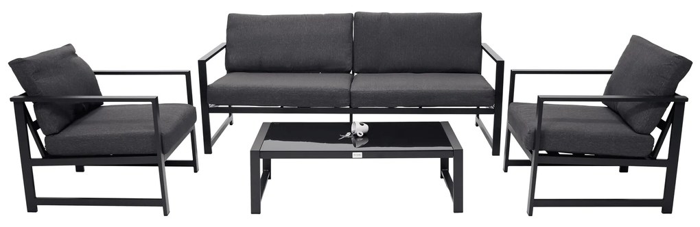 The Outsider Stoel-Bank Loungeset - Sara - Antraciet - Aluminium - The Outsider