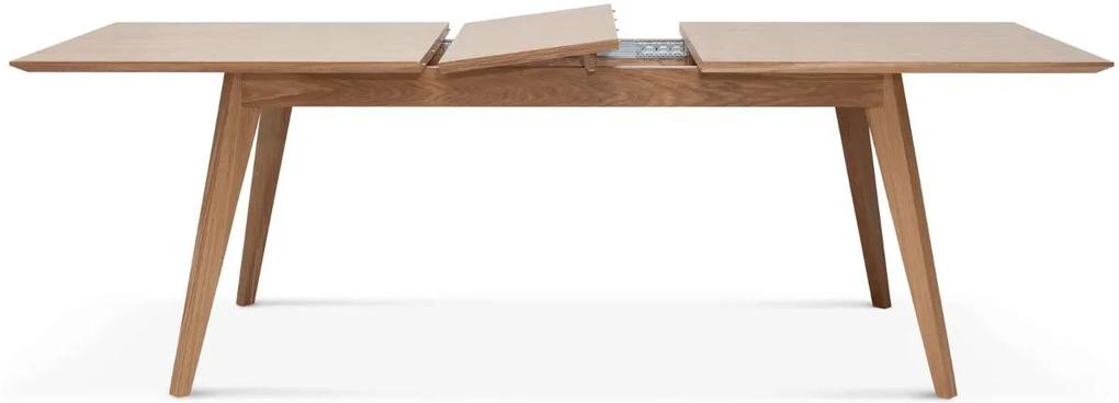 Fameg Marlin - Houten eettafel met verlengstuk- Eiken - 6 tot 8 personen - 180 cm lang - Design - Uitschuifbaar - Verlengbaar