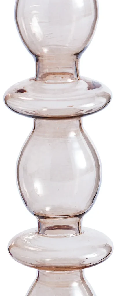 Kandelaar in glas H25 cm, Lolita