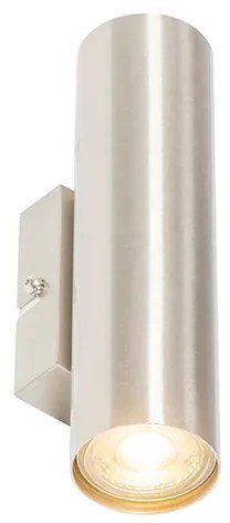 Moderne wandlamp staal 2-lichts - Jeana