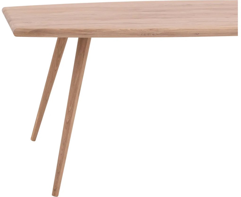 Goossens Eettafel Bjarte, Semi ovaal 180 x 90 cm