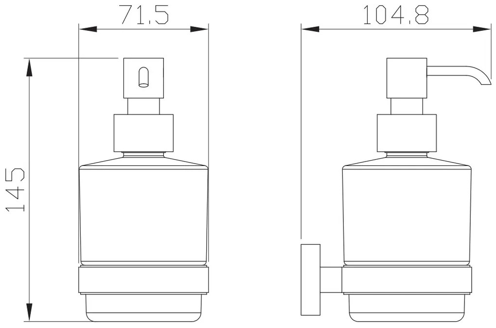 Eastbrook Asti messing zeepdispenser chroom